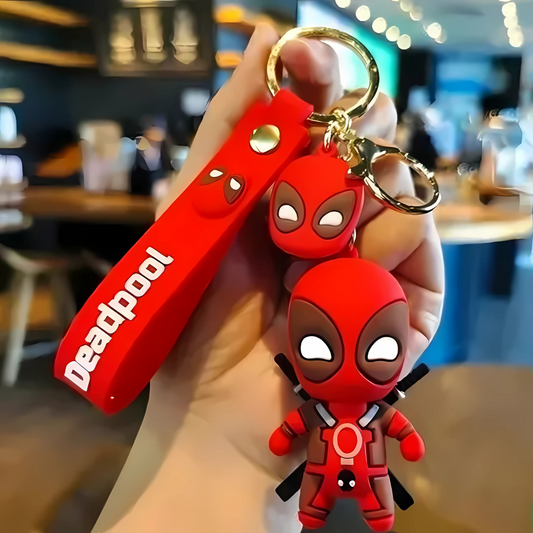 Deadpool Double side Rubber Keychains